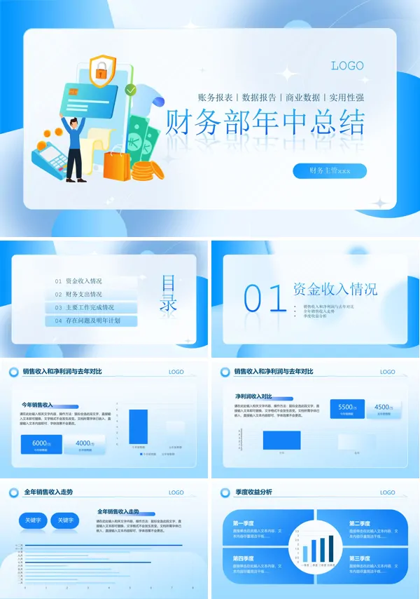 财务部年中总结PPT课件