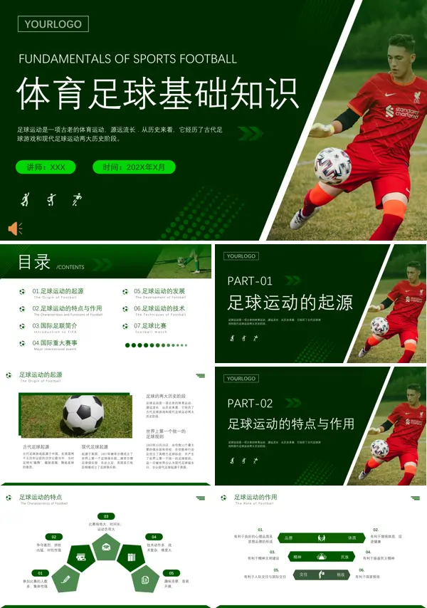 足球基础知识教学ppt课件
