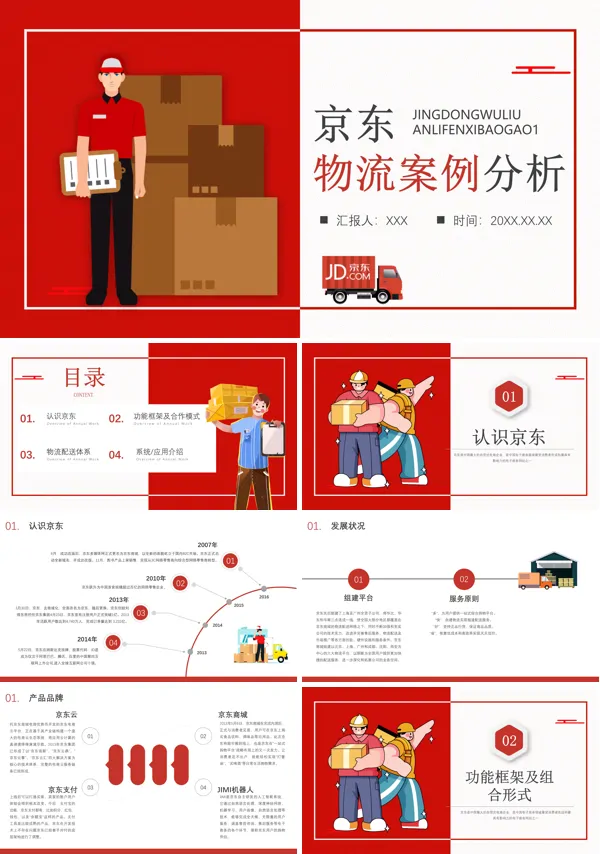 京东物流案例分析培训课件PPT模板