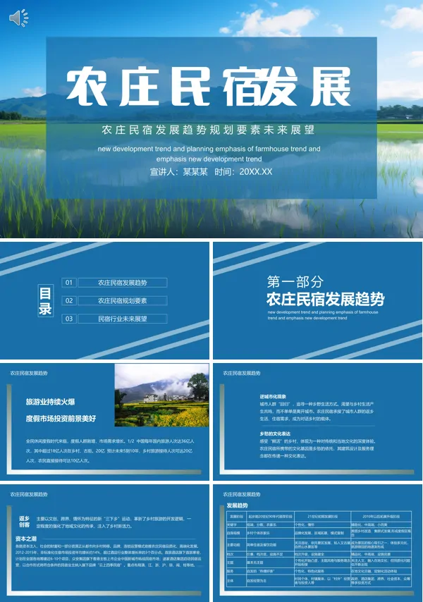 农庄民宿发展趋势规划要素未来发展动态PPT课件
