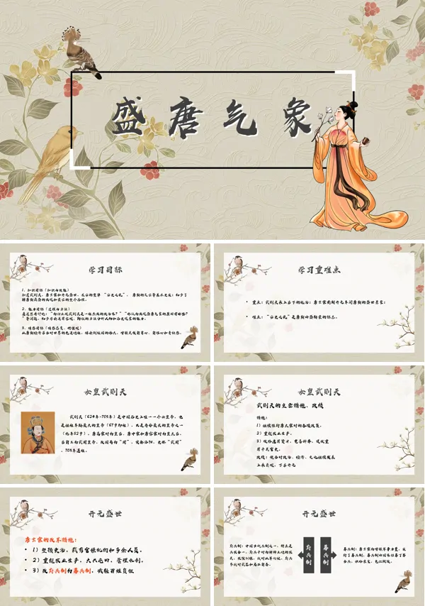 人教版初中历史课件盛唐气象PPT课件