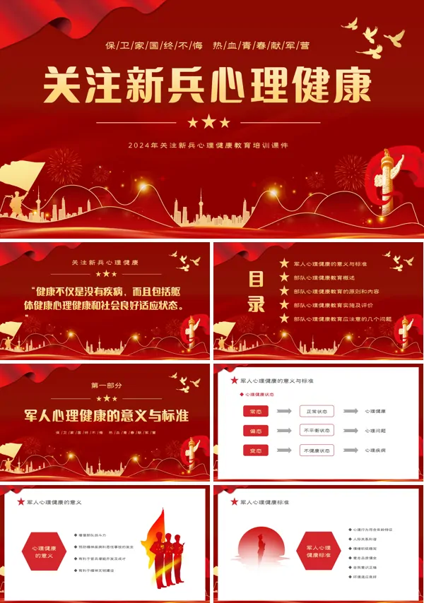 新兵心理健康教育ppt课件