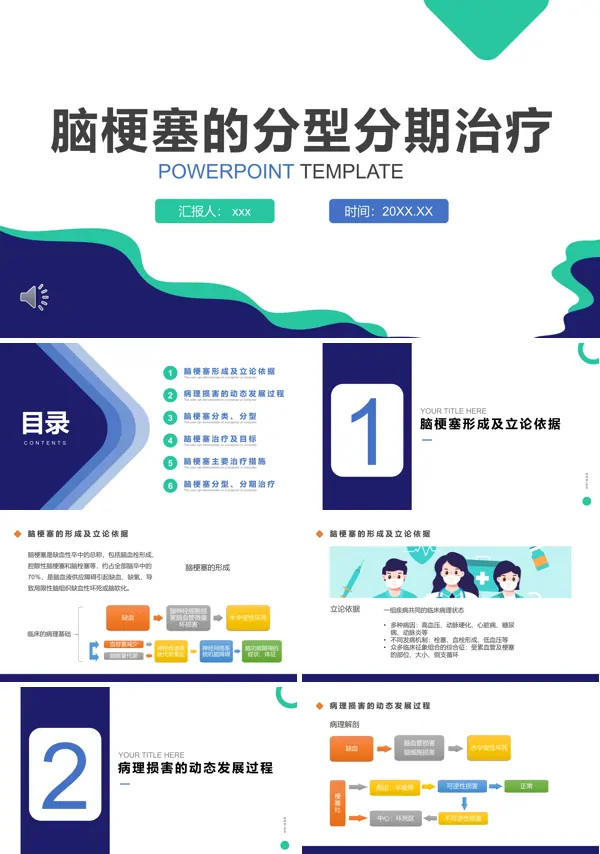 脑梗塞的分型分期治疗PPT