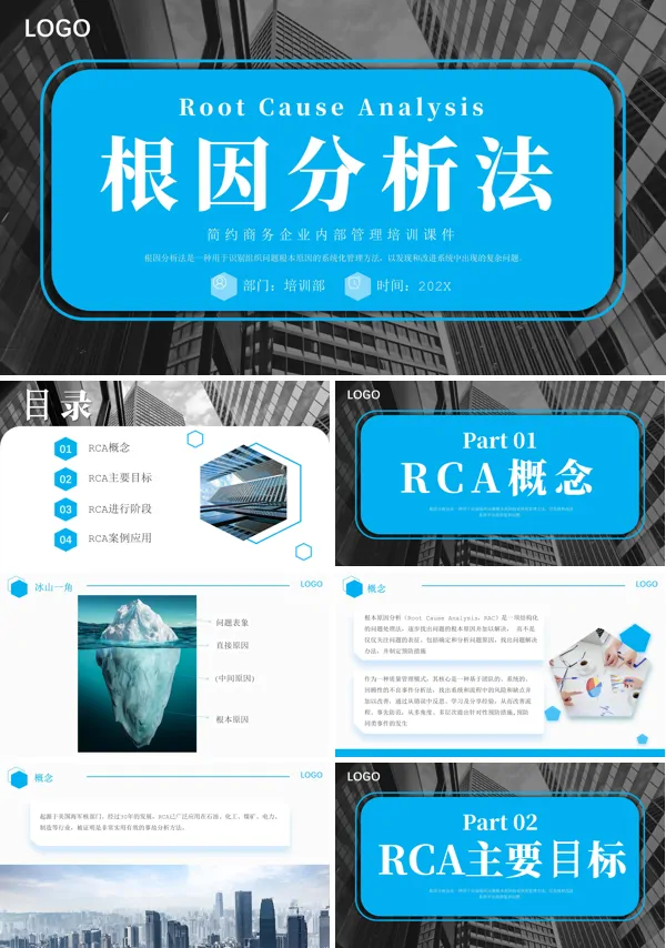 根因分析法培训PPT模板