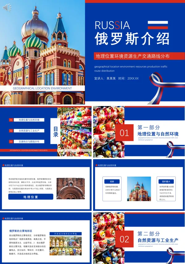 俄罗斯介绍资料PPT