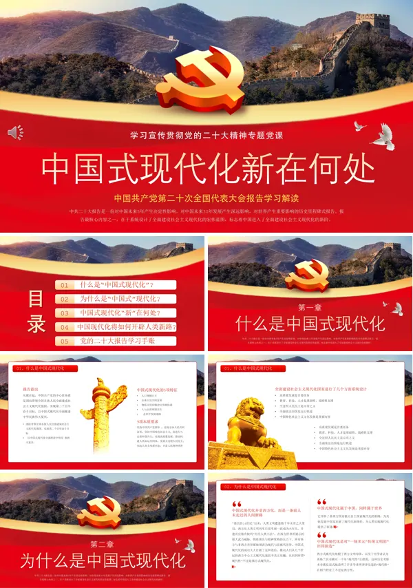 中国式现代化新在何处PPT专题党课
