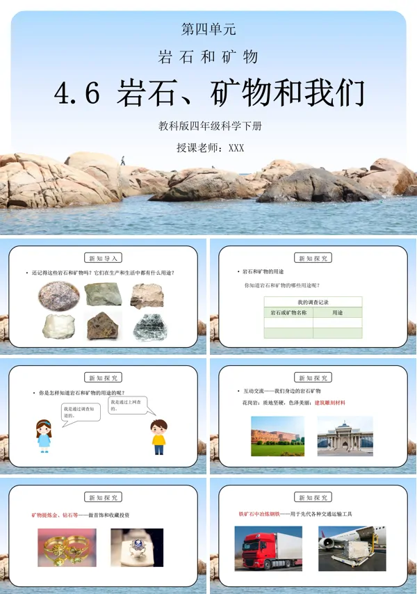 岩石和矿物-岩石、矿物和我们PPT课件完美版