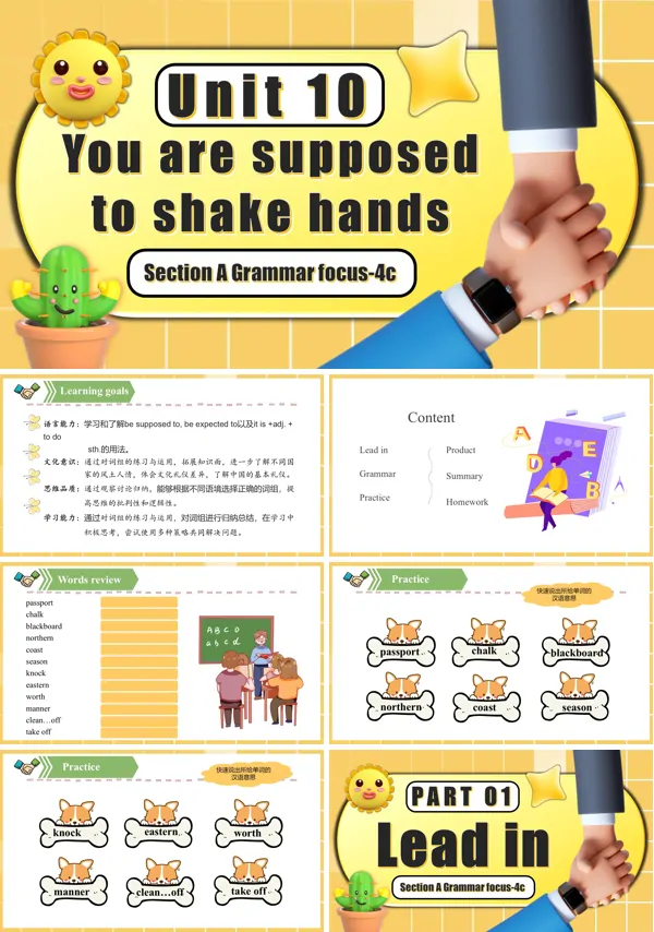 九年级英语全一册Unit 10 第3课时 Section A Grammar focus 4c PPT课件含教案