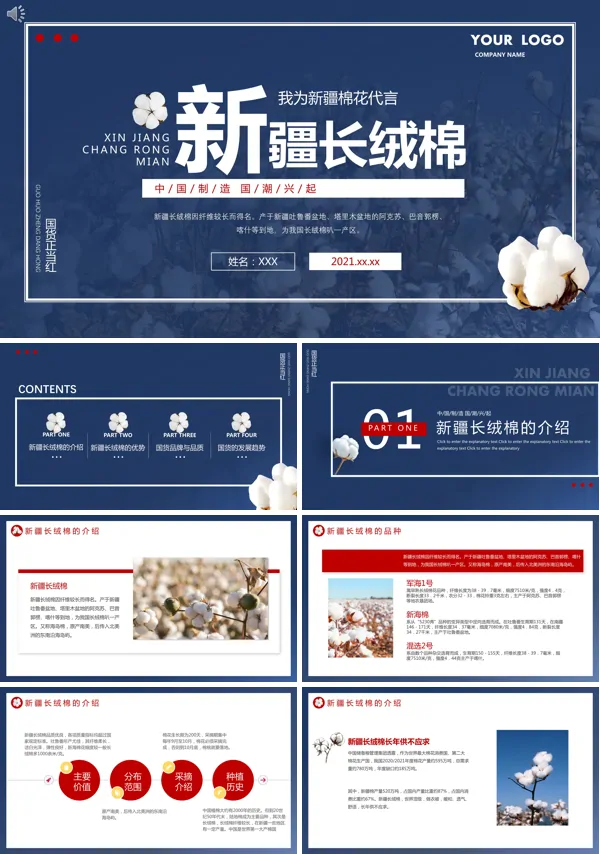 新疆长绒棉PPT