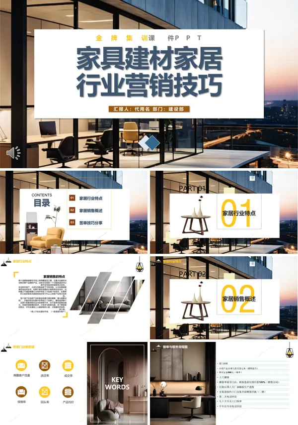 家具建材家居行业营销技巧金牌集训ppt课件含讲稿
