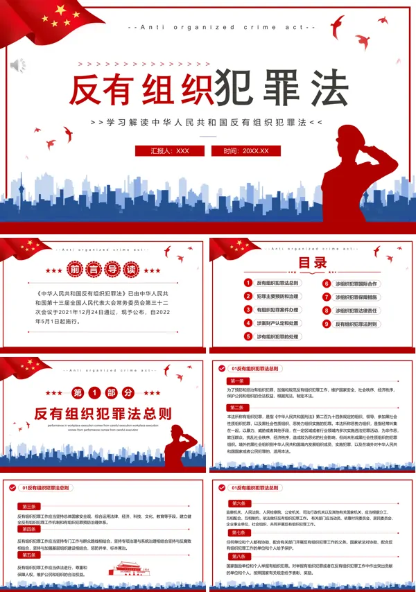 解读反有组织犯罪法PPT