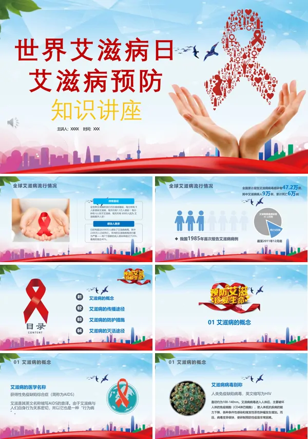 艾滋病知识讲座PPT课件