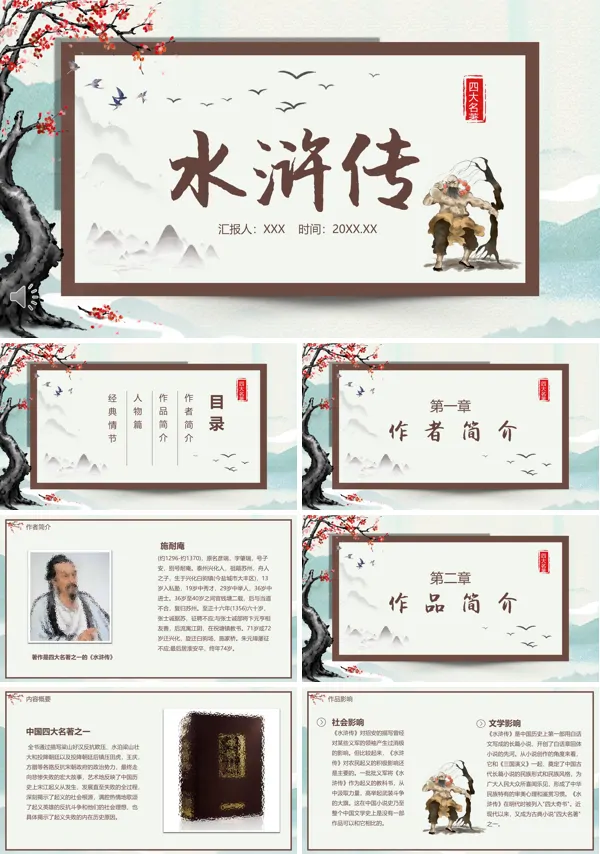 水浒传的读书分享PPT