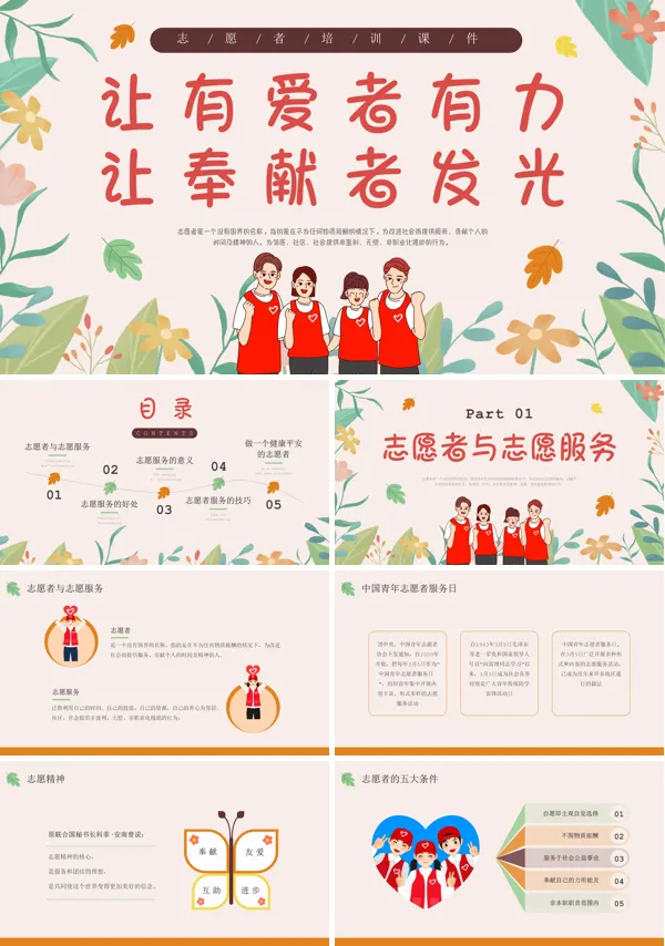 志愿者培训PPT课件