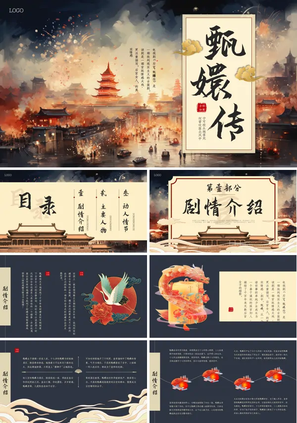 甄嬛传电视剧介绍PPT课件模板