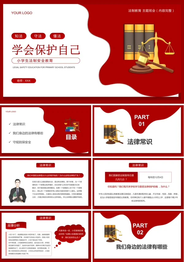 学会自我保护ppt课件