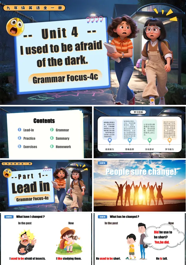 人教九年级英语全一册Unit 4 第3课时 (Section A Grammar Foucus-4c)PPT课件含教案