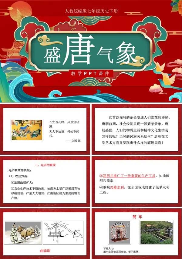 人教部编版历史七年级下册第3课盛唐气象PPT课件