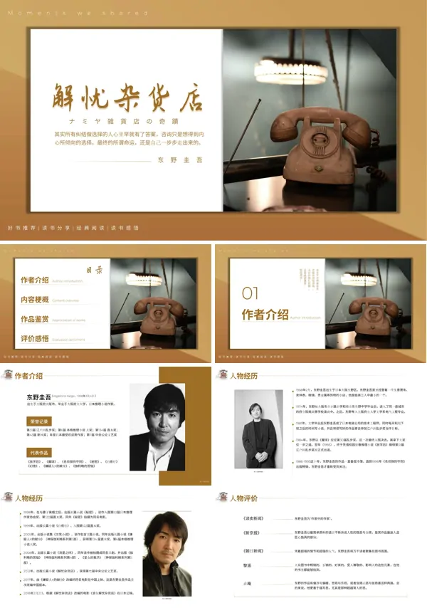 解忧杂货店读后感读书会分享ppt课件