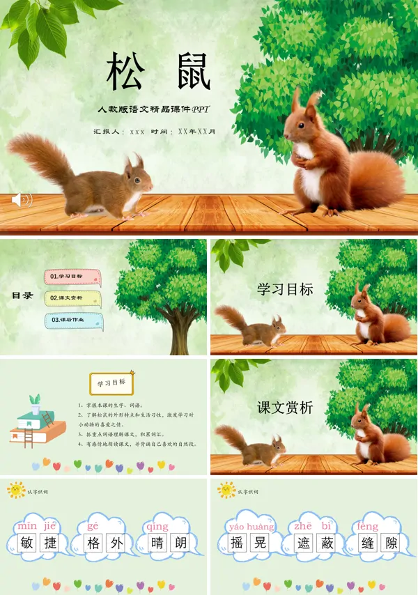 松鼠课件PPT