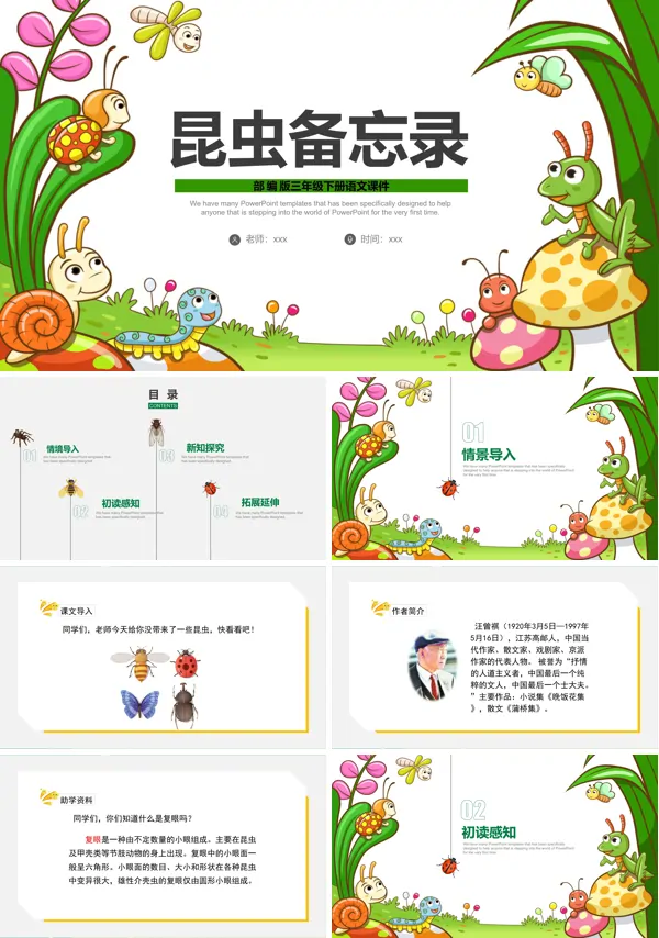 昆虫备忘录ppt课件三年级