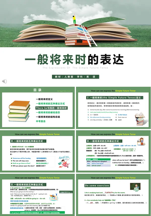 一般将来时课件ppt初中