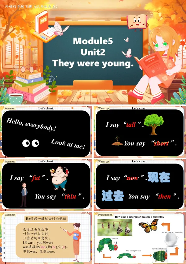外研四年级英语下册Module5Unit2 They were youngPPT课件含教案