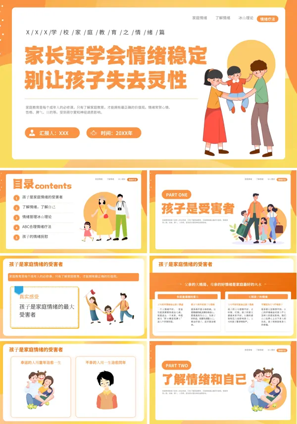 家庭教育培训家长情绪管理PPT课件