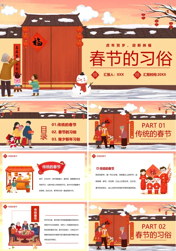 春节习俗介绍ppt