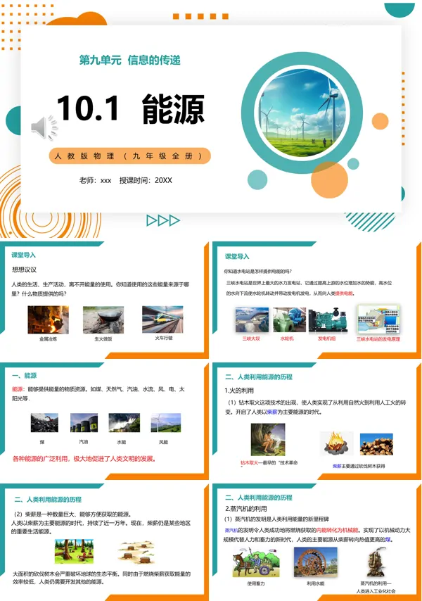 能源课件PPT模板