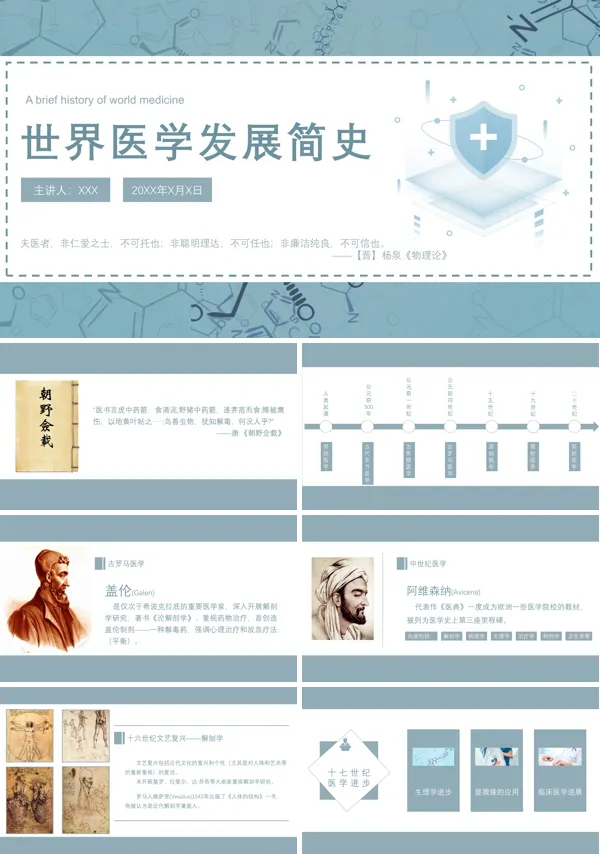 世界医学发展史PPT