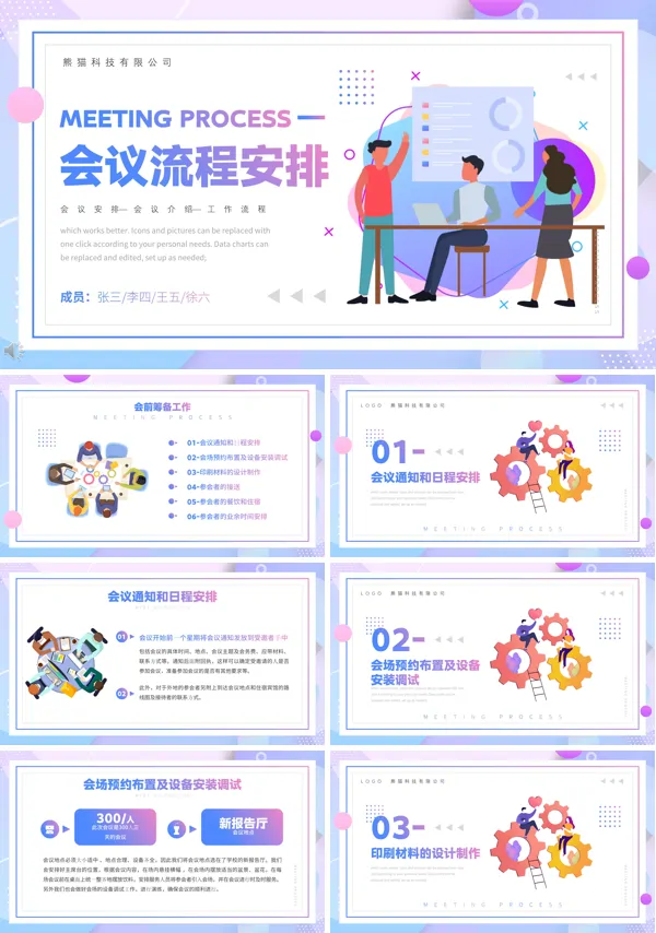 会议服务工作流程PPT课件