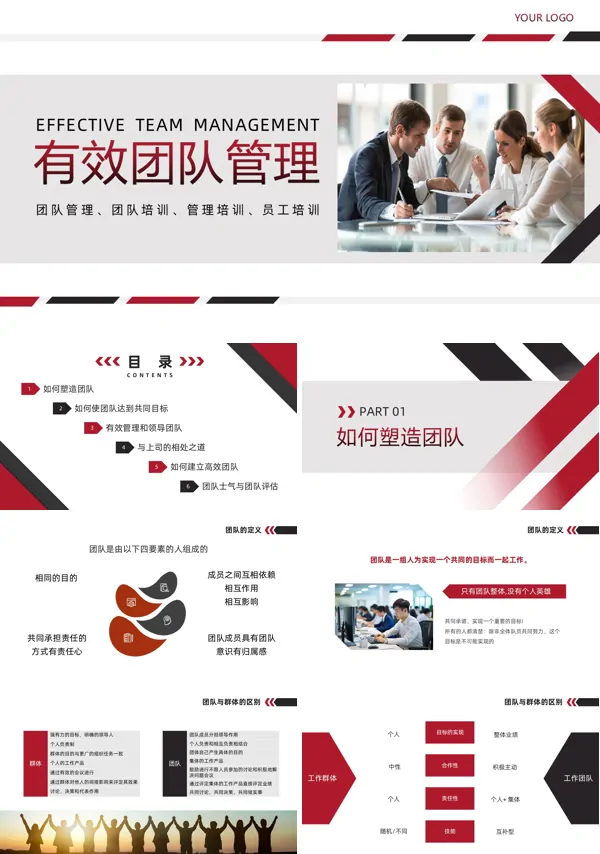 公司有效团队管理培训PPT含讲稿