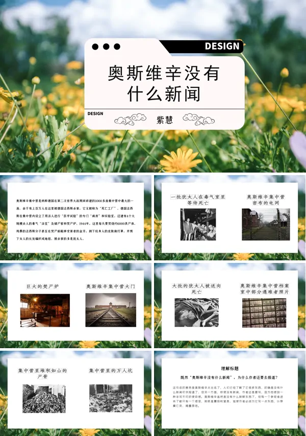 高中语文《奥斯维辛没有什么新闻》教学PPT课件
