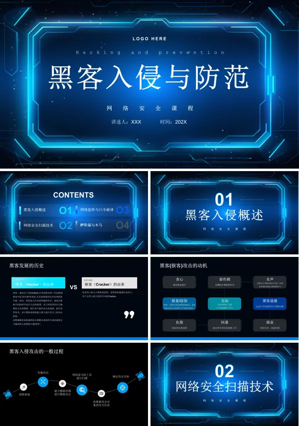 黑客入侵与防范网络安全课程PPT课件