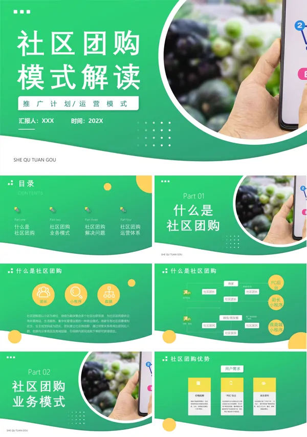最新版社区团购系统电商模式的解决方案PPT课件