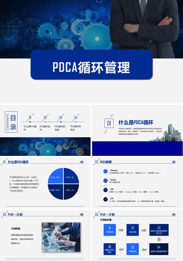 pdca循环管理公司团队管理PPT