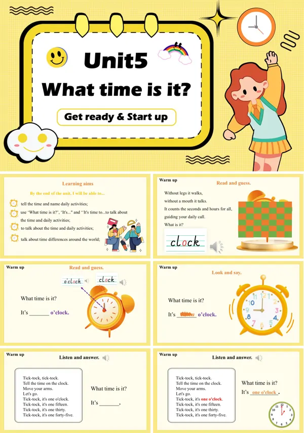 外研三年级英语下册Unit5 第1课时Get ready Start up PPT课件含教案