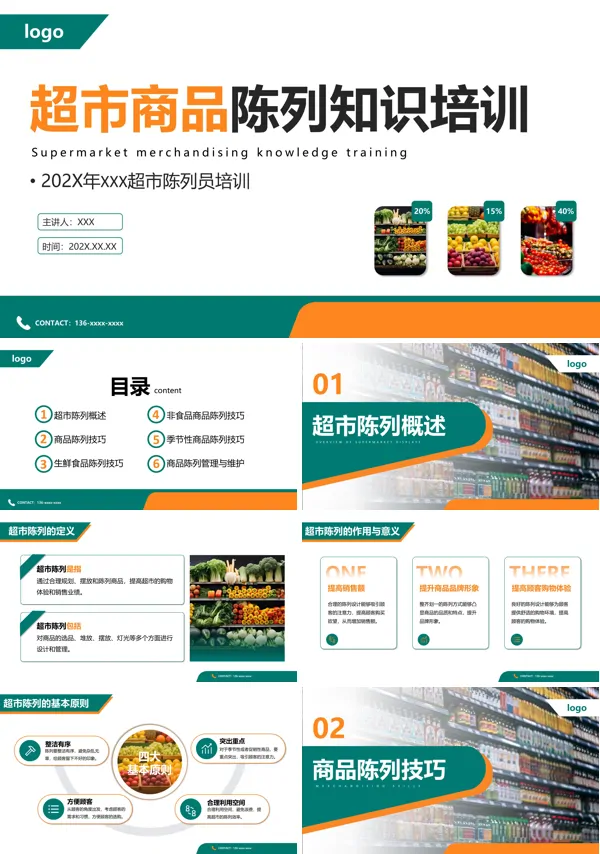 超市商品陈列基础知识培训PPT教学课件