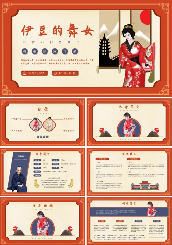 《伊豆的舞女》名著导读好PPT课件模板