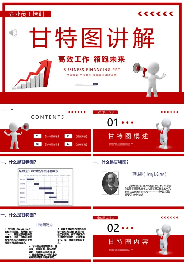 甘特图的制作方法和技巧ppt课件
