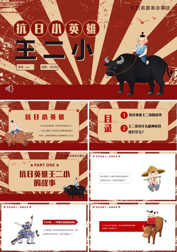 抗日英雄王小二PPT课件