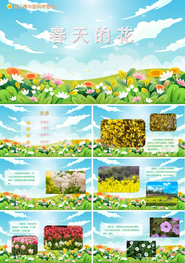 小班数学春天的花ppt课件