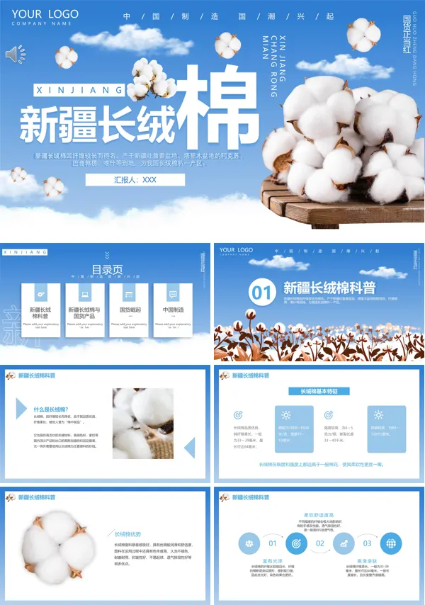 新疆长绒棉PPT