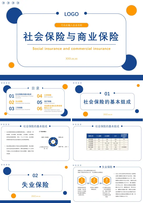 社会保险与商业保险知识课件PPT