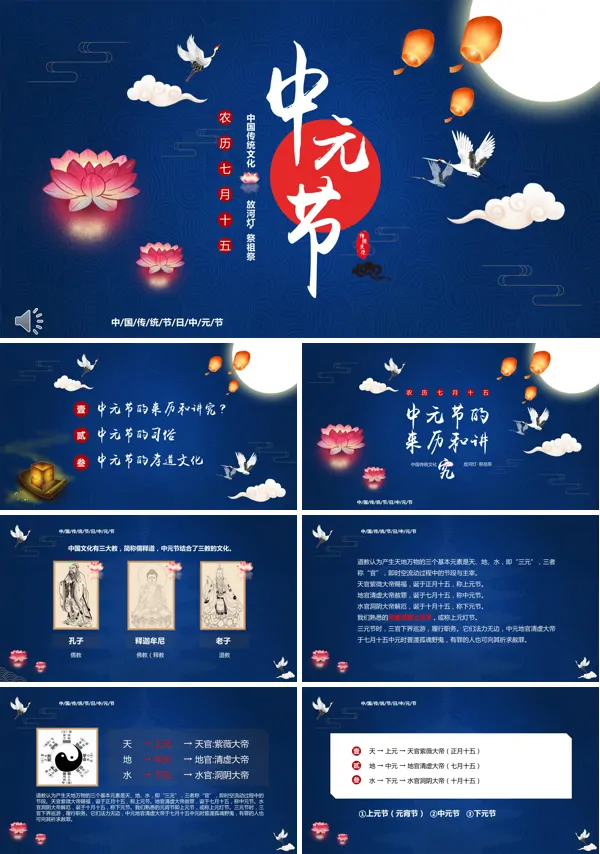 传统节日中元节ppt课件