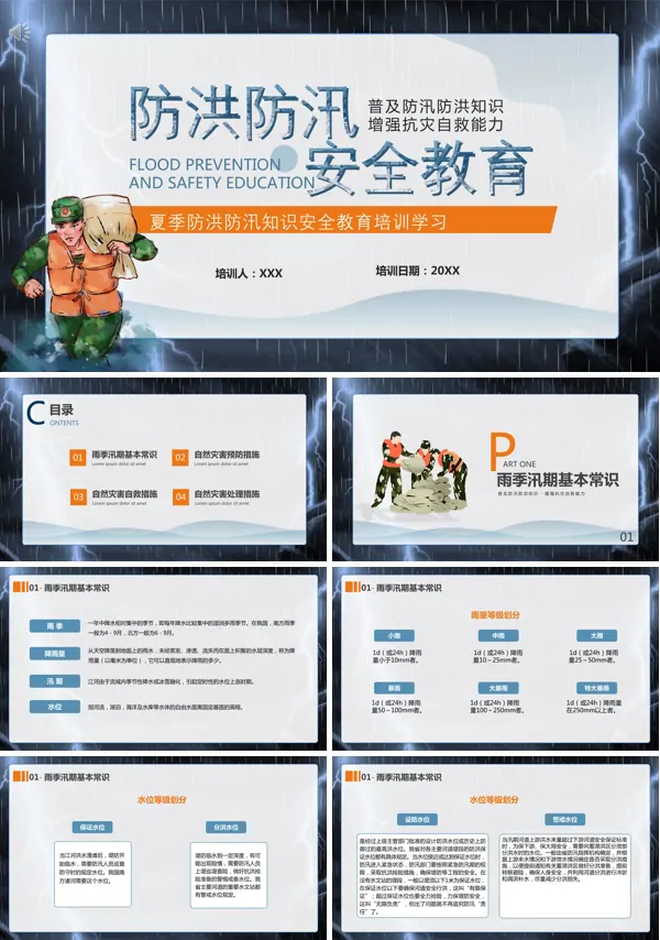 夏季防汛安全教育PPT