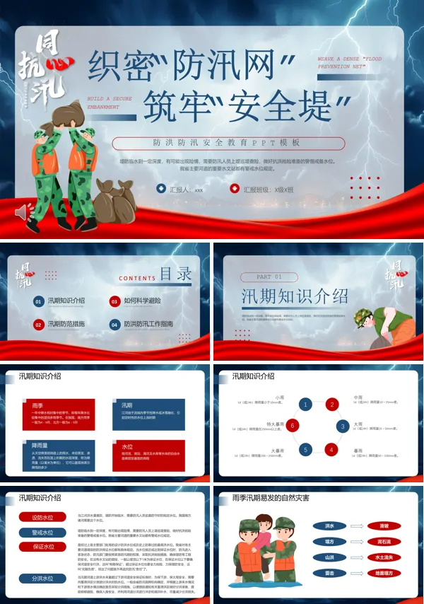 防洪防汛安全教育PPT