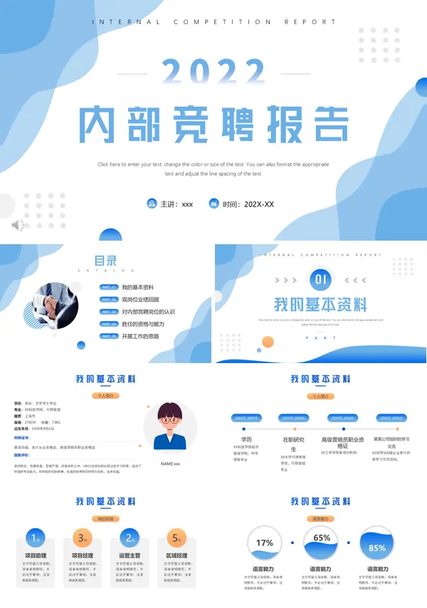 公司内部竞聘报告ppt课件