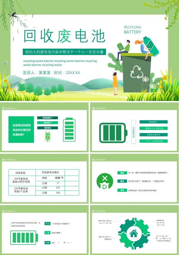 废旧电池回收ppt